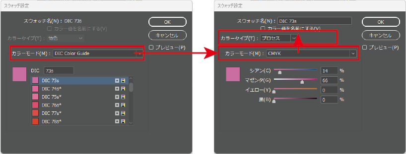 スウォッチパネル